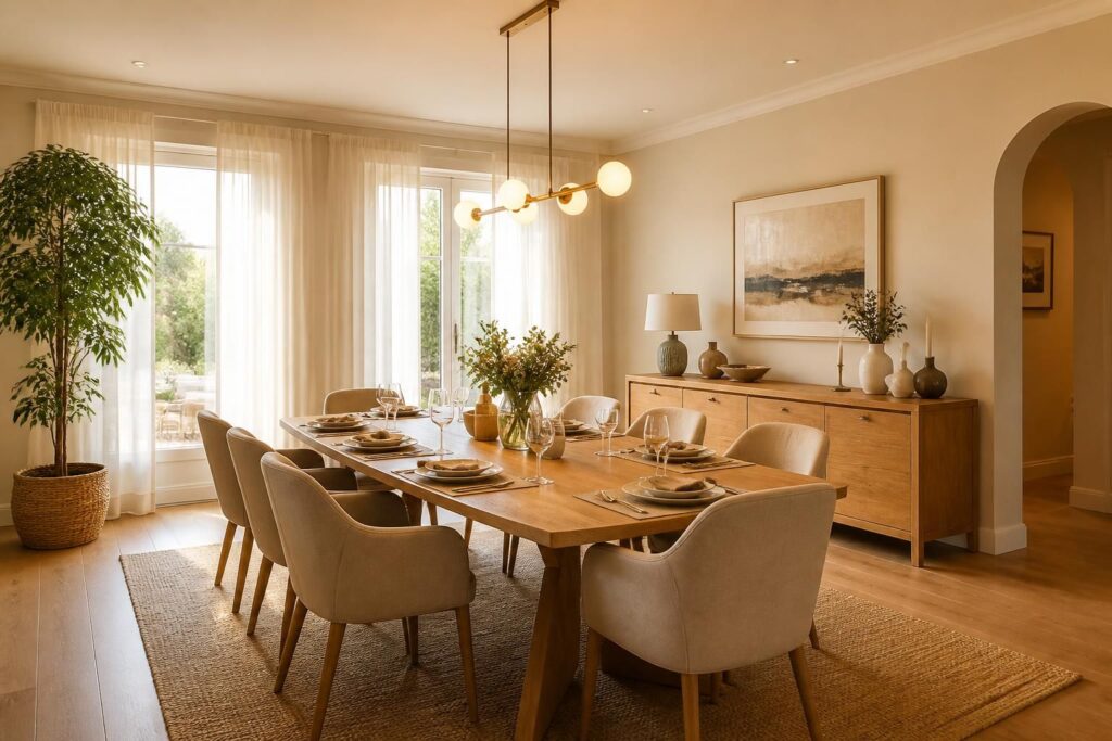découvrez nos conseils pour aménager une salle à manger conviviale, alliant confort, style et fonctionnalité pour des moments partagés inoubliables en famille ou entre amis.