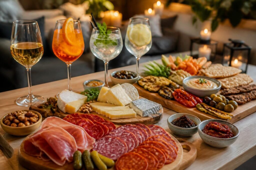 découvrez comment réussir l'apéro dînatoire parfait avec nos idées de planches gourmandes et boissons rafraîchissantes pour tous vos invités.