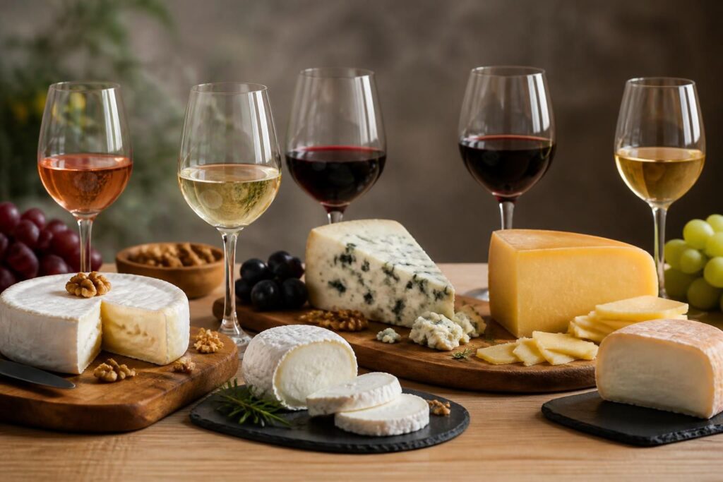 Quel fromage avec quel vin : le tableau des accords