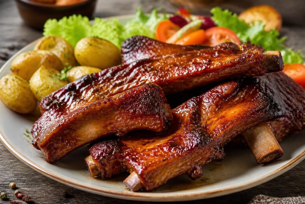 découvrez une recette facile et rapide de travers de porc au four, savoureuse et parfaite pour un repas gourmand à partager.