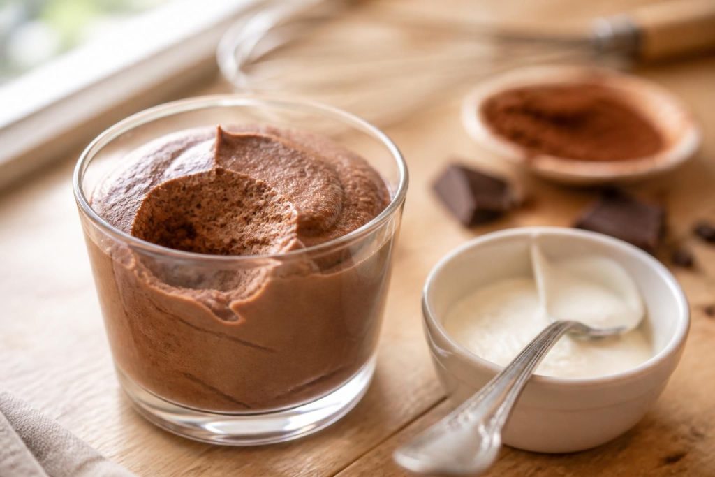 Mousse au chocolat crémeuse avec crème liquide ou crème fleurette, nos astuces