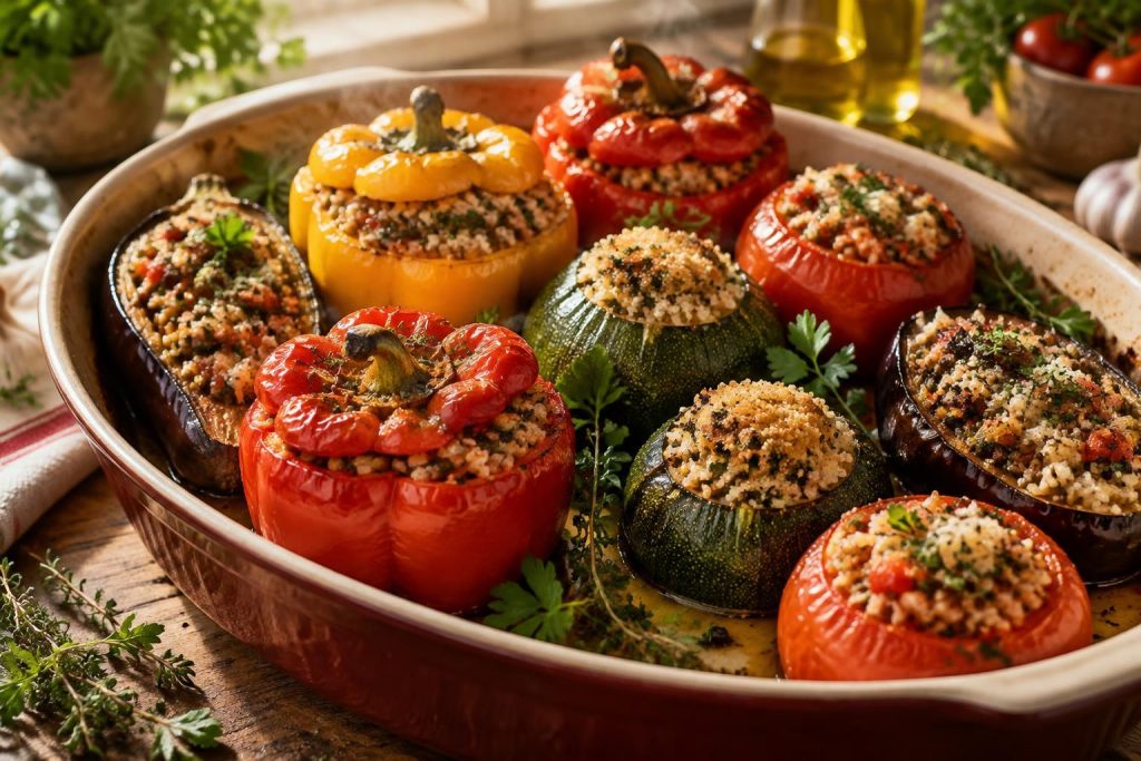 Légumes farcis : recettes, temps de cuisson et options végétariennes